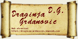 Draginja Grdanović vizit kartica
